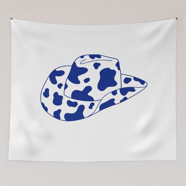 Item preview, Dark Blue Navy Cowprint Cowboy Hat designed and sold by sorooart.