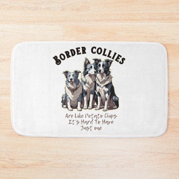 Aperçu de l'œuvre Les chiens Border Collies "sont comme des chips, c'est difficile d'en avoir un seul" créée et vendue par GoodyPaws.