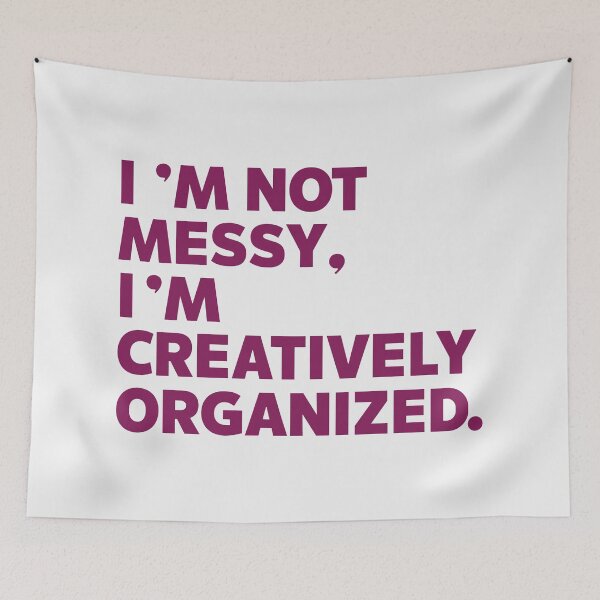 Item preview, Creatively Organized - Humorous Typography Design for the Creative Dad! designed and sold by HahaHandlesHub.
