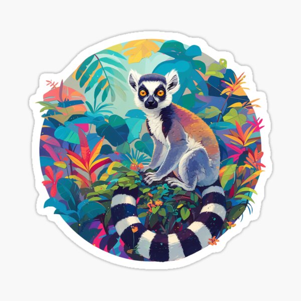 Item preview, Lemur // Ape // Monkey // Madagascar // Colorful designed and sold by SMARTKIT  DESIGNAGENCY.