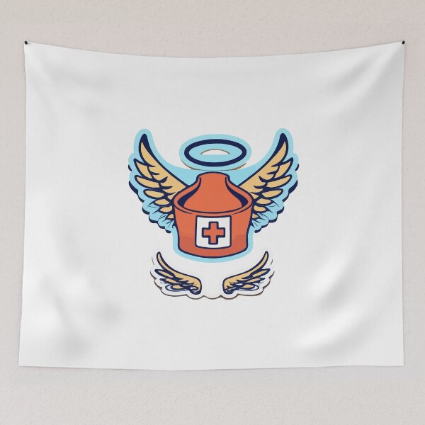 Item preview, Guardian Angel Nurse Hat with Wings and Halo designed and sold by NiftyWrx.