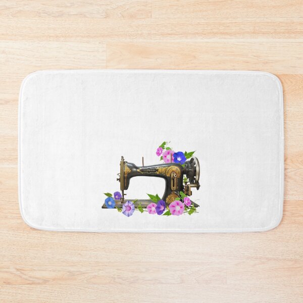 Item preview, Sewing machine with Morning glory. Birth month flower sewing machine - Sep flower designed and sold by godleo.