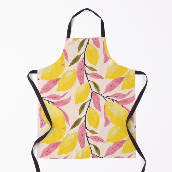 Item preview, Lemon and Pink Leaf - Summer Fruits Botanical designed and sold by Gourmet Neko Art | .