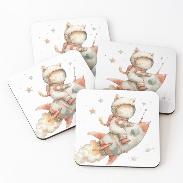 Item preview, Kawaii Cat Astronaut Adventure Outer Space Collection 42 designed and sold by tjnextgen99.