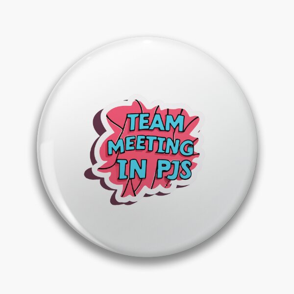 Item preview, Team Meeting in PJs Comic Sticker designed and sold by NiftyWrx.