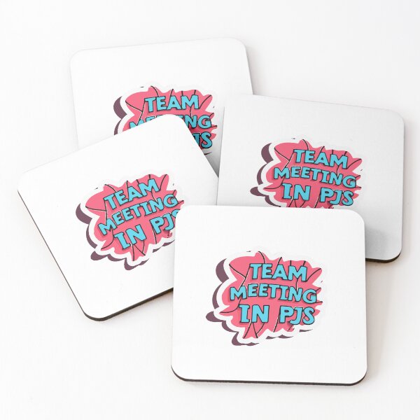 Item preview, Team Meeting in PJs Comic Sticker designed and sold by NiftyWrx.