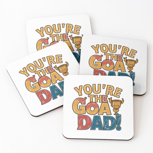 Item preview, You're the GOAT, Dad! Sporty Father's Day Sticker Design designed and sold by HahaHandlesHub.