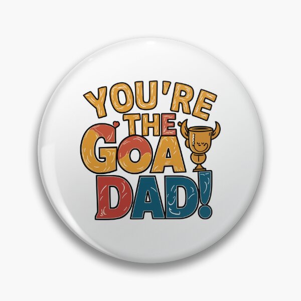 Item preview, You're the GOAT, Dad! Sporty Father's Day Sticker Design designed and sold by HahaHandlesHub.