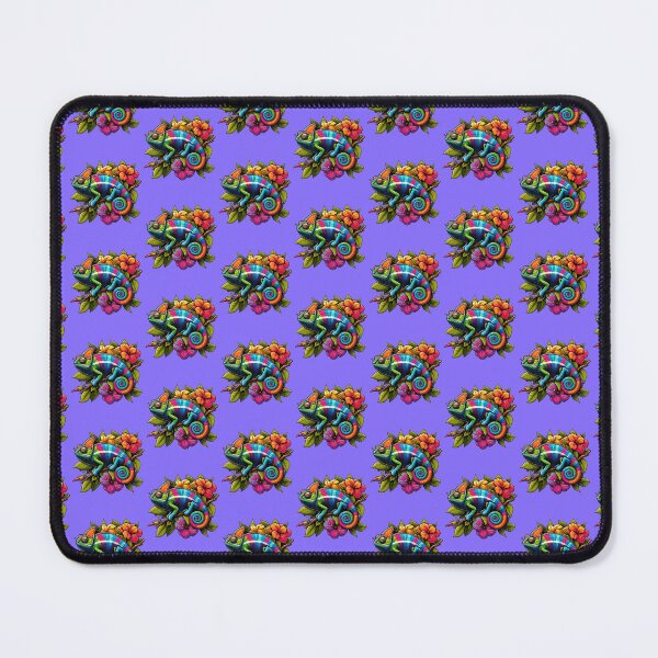Item preview, Watercolor Chameleon Lizard Flowers Colorful Chameleon Lover -  designed and sold by PurpleLoveStore.
