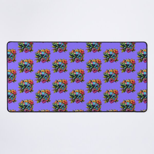 Item preview, Watercolor Chameleon Lizard Flowers Colorful Chameleon Lover -  designed and sold by PurpleLoveStore.