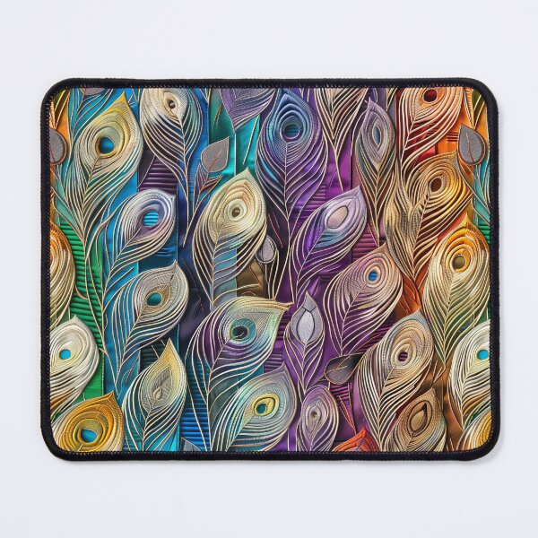 Item preview, Colorful Rainbow Peacock Bird Feathers designed and sold by GroovyPixels.