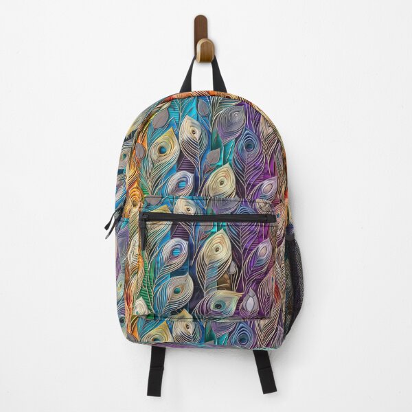 Item preview, Colorful Rainbow Peacock Bird Feathers designed and sold by GroovyPixels.