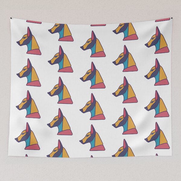 Aperçu de l'œuvre Anubis coloré créée et vendue par LeftImpressed.