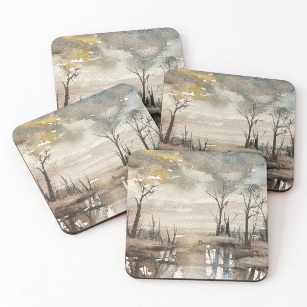 Item preview, Watercolor Landscape Painting - original by Krista Robertson designed and sold by Krista Robertson.