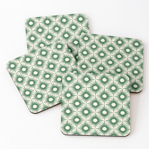 Item preview, Indian block print, green and cream tones designed and sold by SmarterThingz.