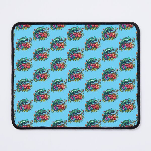 Item preview, Watercolor Chameleon Lizard Flowers Colorful Chameleon Lover -  designed and sold by PurpleLoveStore.