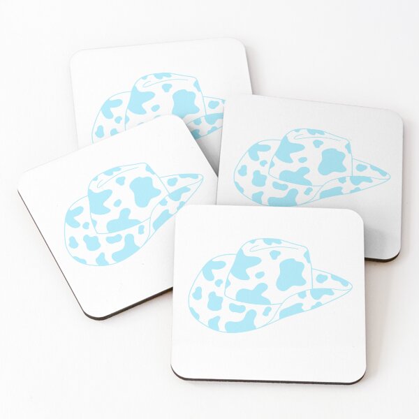 Item preview, Pastel Light Sky Blue Cowprint Cowboy Hat designed and sold by sorooart.