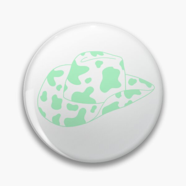 Item preview, Pastel Mint Green Blue Cowprint Cowboy Hat designed and sold by sorooart.