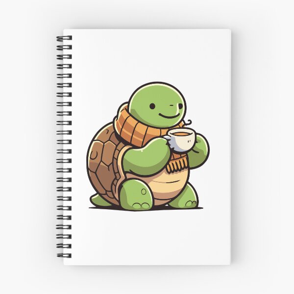 Item preview, Cozy Turtle with Hot Drink Cartoon designed and sold by Akioos.