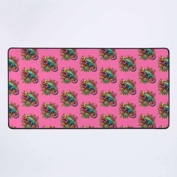 Item preview, Watercolor Chameleon Lizard Flowers Colorful Chameleon Lover -  designed and sold by PurpleLoveStore.