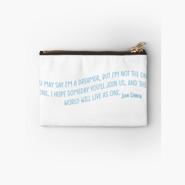 Item preview, John Lennon Dreamer Quote in Blue designed and sold by MagnoliaLamb.