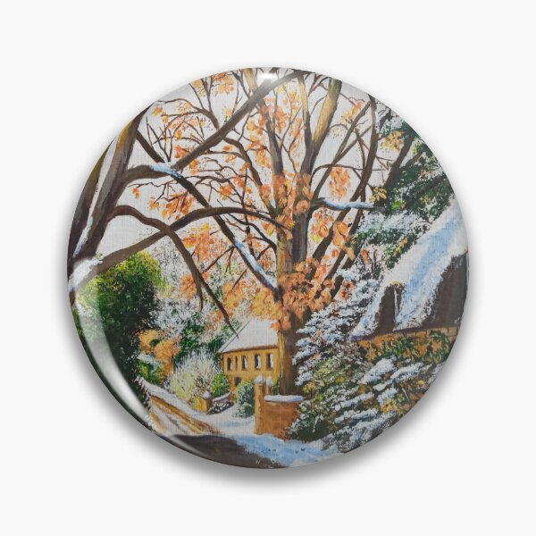 Item preview, Snow on a Cotswold Cottage designed and sold by Kit Domino.