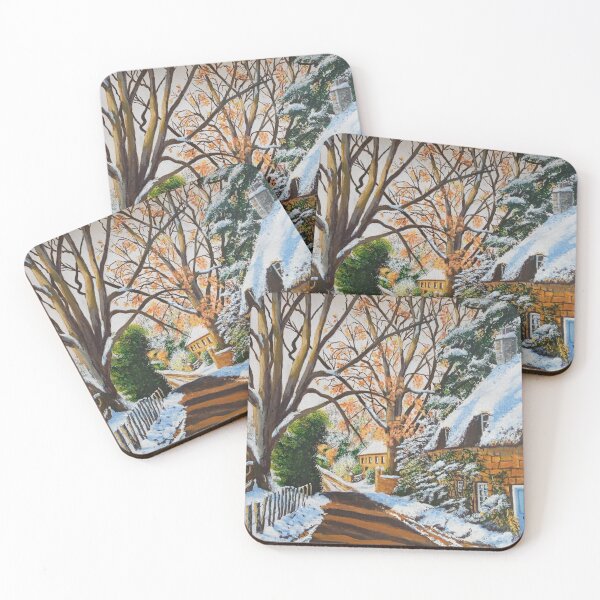 Item preview, Snow on a Cotswold Cottage designed and sold by Kit Domino.