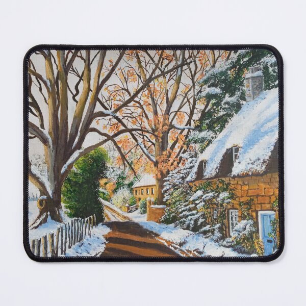 Item preview, Snow on a Cotswold Cottage designed and sold by Kit Domino.