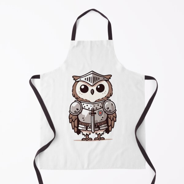 Item preview, Knight Owl - Brave and Adorable Warrior Bird designed and sold by Akioos.