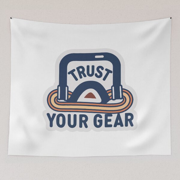 Item preview, Trust Your Gear - Climbing Carabiner and Rope Design designed and sold by NiftyWrx.