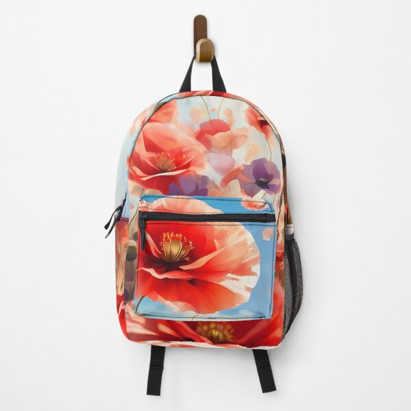 Item preview, Fields of poppies multi colours designed and sold by FocusedArt.