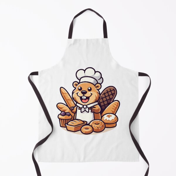 Item preview, Baker Beaver with Pastries - Cute and Whimsical Culinary designed and sold by Akioos.