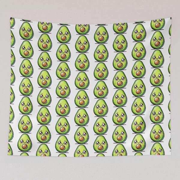 Item preview, Adorable Avocado with Cute Face - Fun and Whimsical Food designed and sold by Akioos.