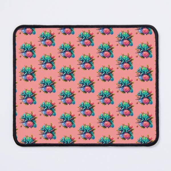 Item preview, Watercolor Chameleon Lizard Flowers Colorful Chameleon Lover -  designed and sold by PurpleLoveStore.