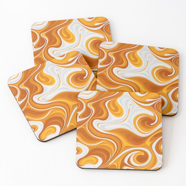 Item preview, Mid Century Modern Liquid Swirl, Amber designed and sold by Prints and Lifestyle.