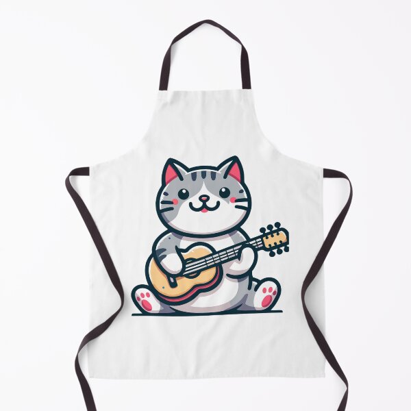 Item preview, Musical Cat with Guitar - Cute and Whimsical Animal designed and sold by Akioos.