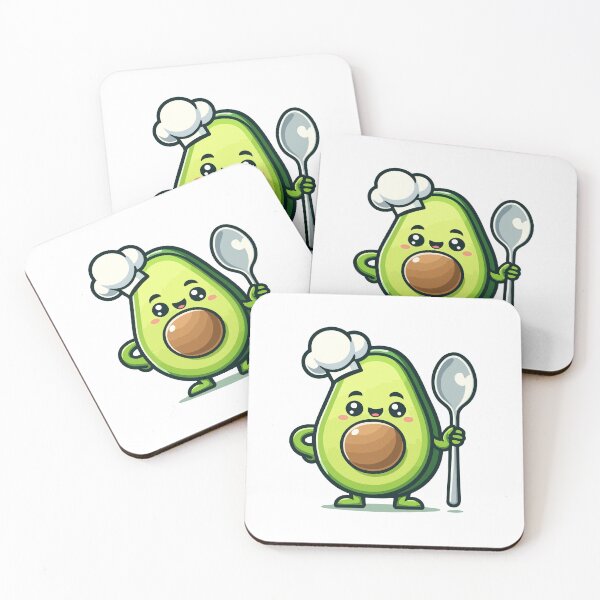 Item preview, Chef Avocado with Spoon - Cute and Fun Culinary designed and sold by Akioos.