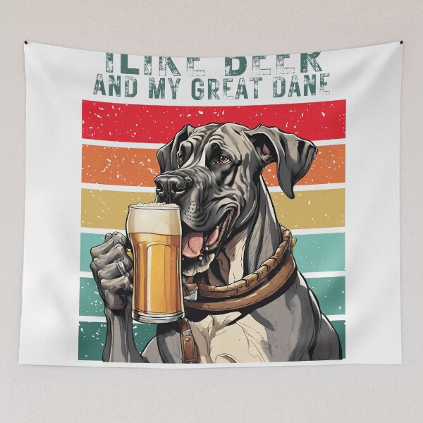 Item preview, My Great Dane  dog and beer "i like beer and my great dane and maybe 2 people" designed and sold by GoodyPaws.