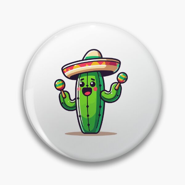 Item preview, Mariachi Cactus with Sombrero and Maracas - Fun and Festive Plant designed and sold by Akioos.