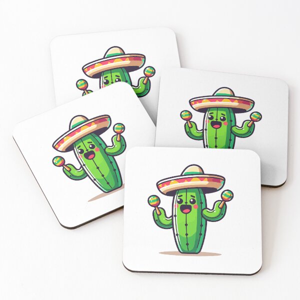 Item preview, Mariachi Cactus with Sombrero and Maracas - Fun and Festive Plant designed and sold by Akioos.