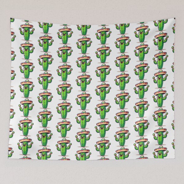 Item preview, Mariachi Cactus with Sombrero and Maracas - Fun and Festive Plant designed and sold by Akioos.