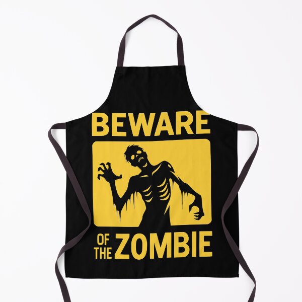 Item preview, Beware of the Zombie Sign Black and Yellow designed and sold by PrintSoulDesign.