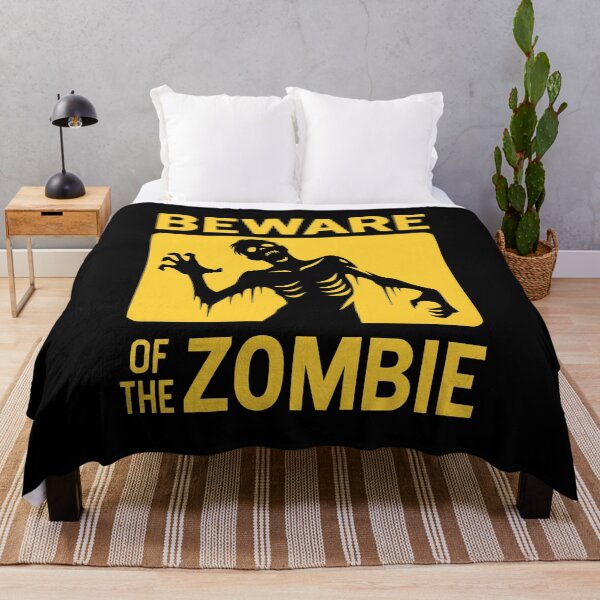 Artikelvorschau, Vorsicht vor dem Zombie-Schild, schwarz und gelb entworfen und verkauft von PrintSoulDesign.