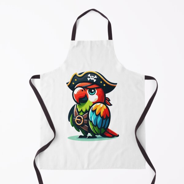 Item preview, Pirate Parrot with Eye Patch and Hat - Fun and Adventurous Bird designed and sold by Akioos.