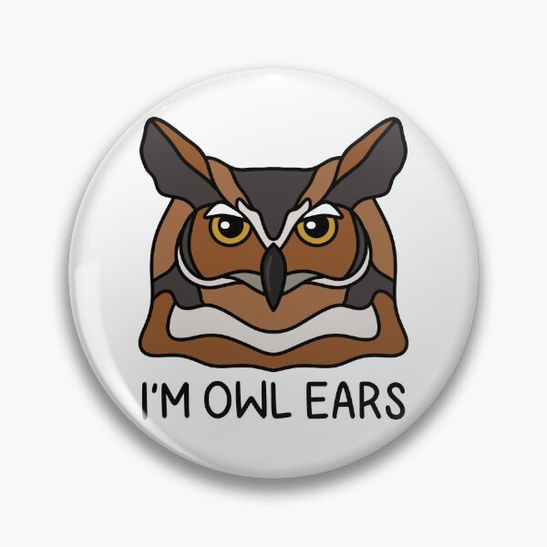 Item preview, I’M OWL EARS (Great Horned Owl) designed and sold by chicorycreative.