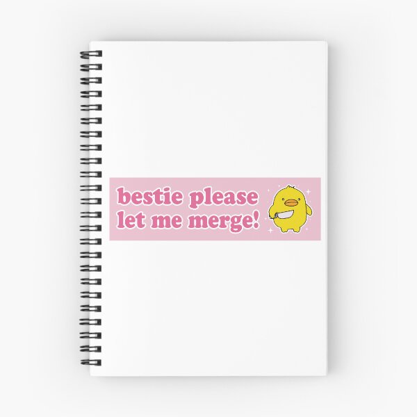 Item preview, Bestie Please Let Me Merge Duck Meme Cute Bumper designed and sold by BUMPER-STICKERS.