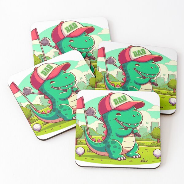 Item preview, Dad Trex relaxing playing golf designed and sold by AIClothingUK.