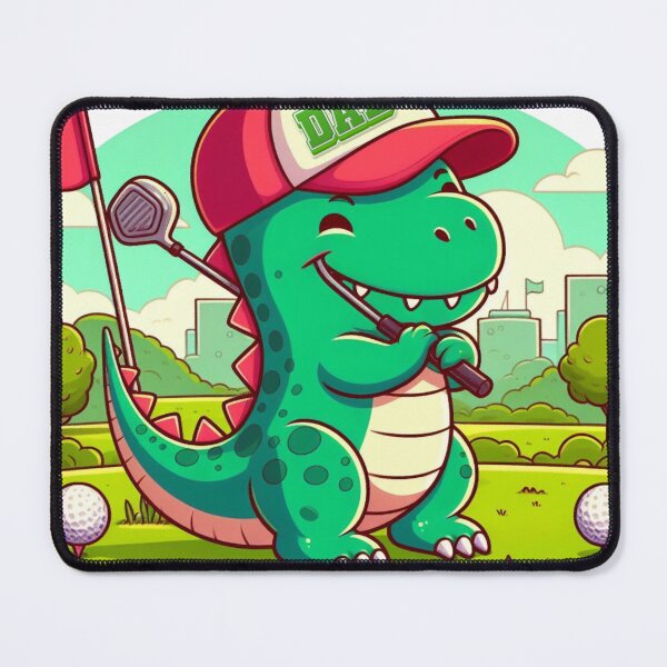 Item preview, Dad Trex relaxing playing golf designed and sold by AIClothingUK.
