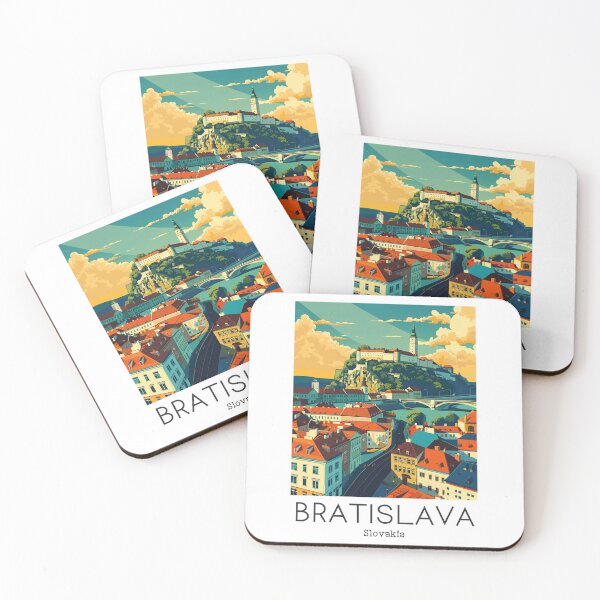 Item preview, A Vintage Travel Illustration of Bratislava - Slovakia designed and sold by GoodOldVintage.