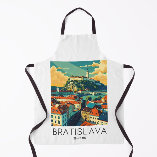 Item preview, A Vintage Travel Illustration of Bratislava - Slovakia designed and sold by GoodOldVintage.